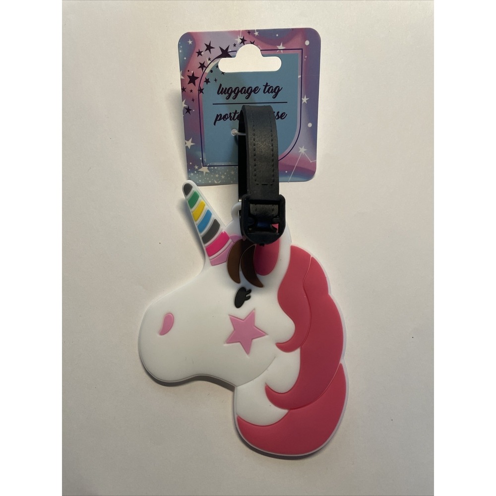New Cute Magical UNICORN ID Luggage Baggage Tag for Suitcase Travel Silicone!!!
